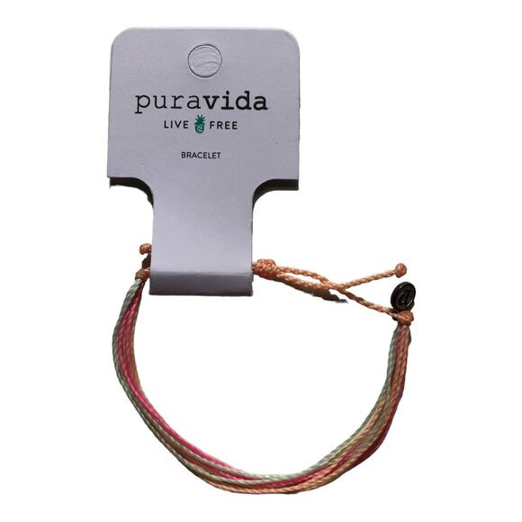 Two Pure Vida NWT Sunset And Original Pink Unique Handmade Waterproof Bracelets - Picture 4 of 10